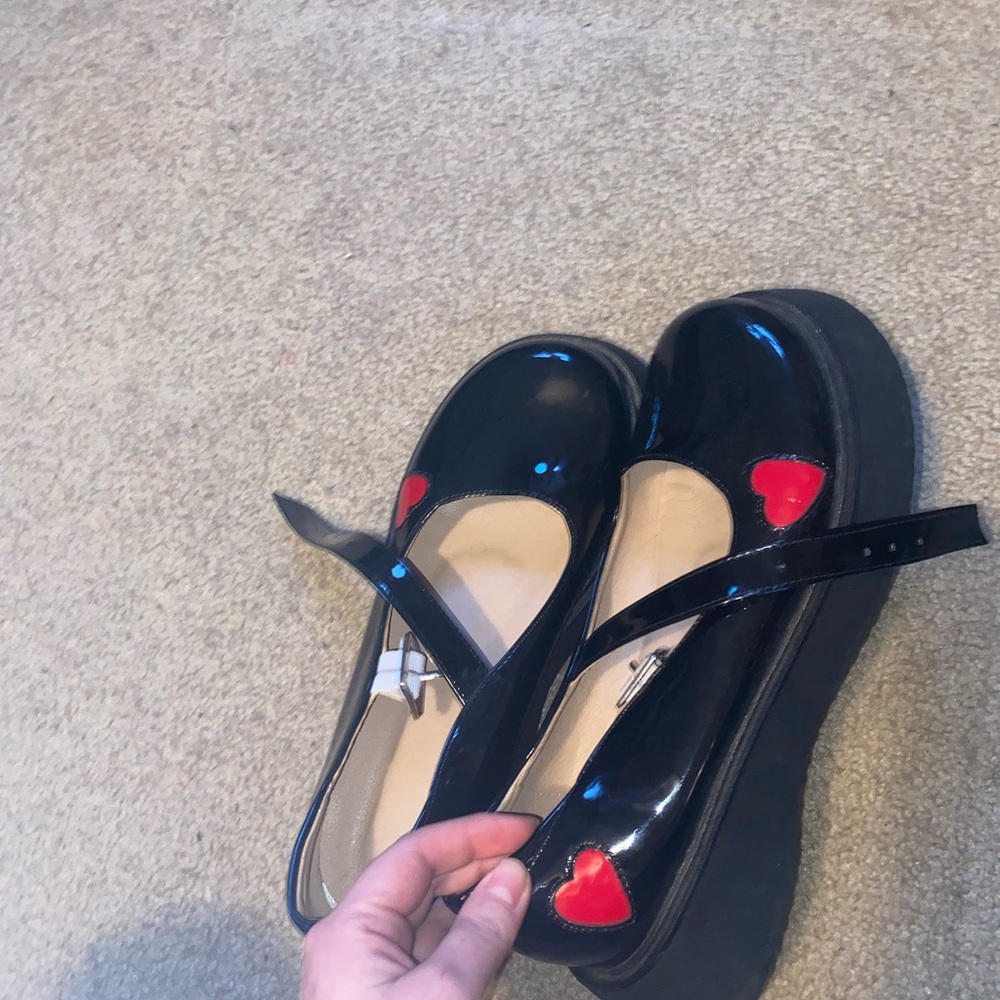 Heart Betty boop Mary Jane shoes